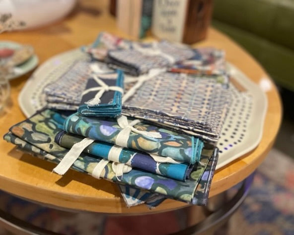 Liz Hodder Hand-Sewn Cloth Dinner Napkins