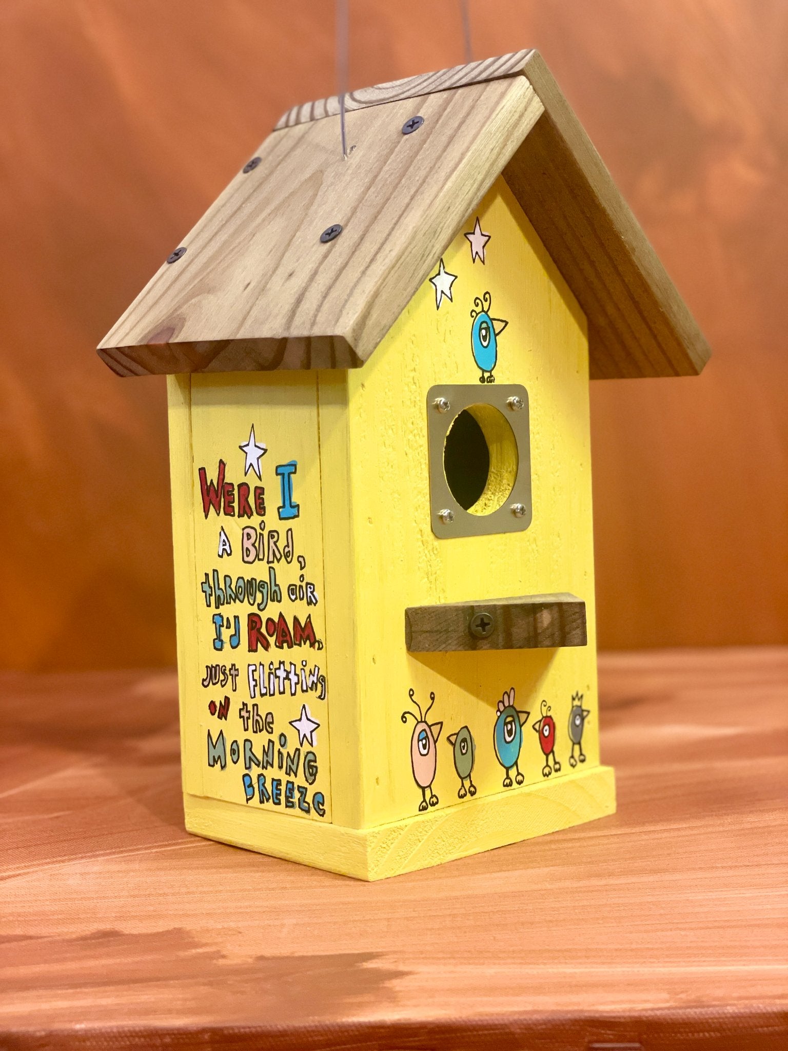 Hand-painted Birdhouse - 2