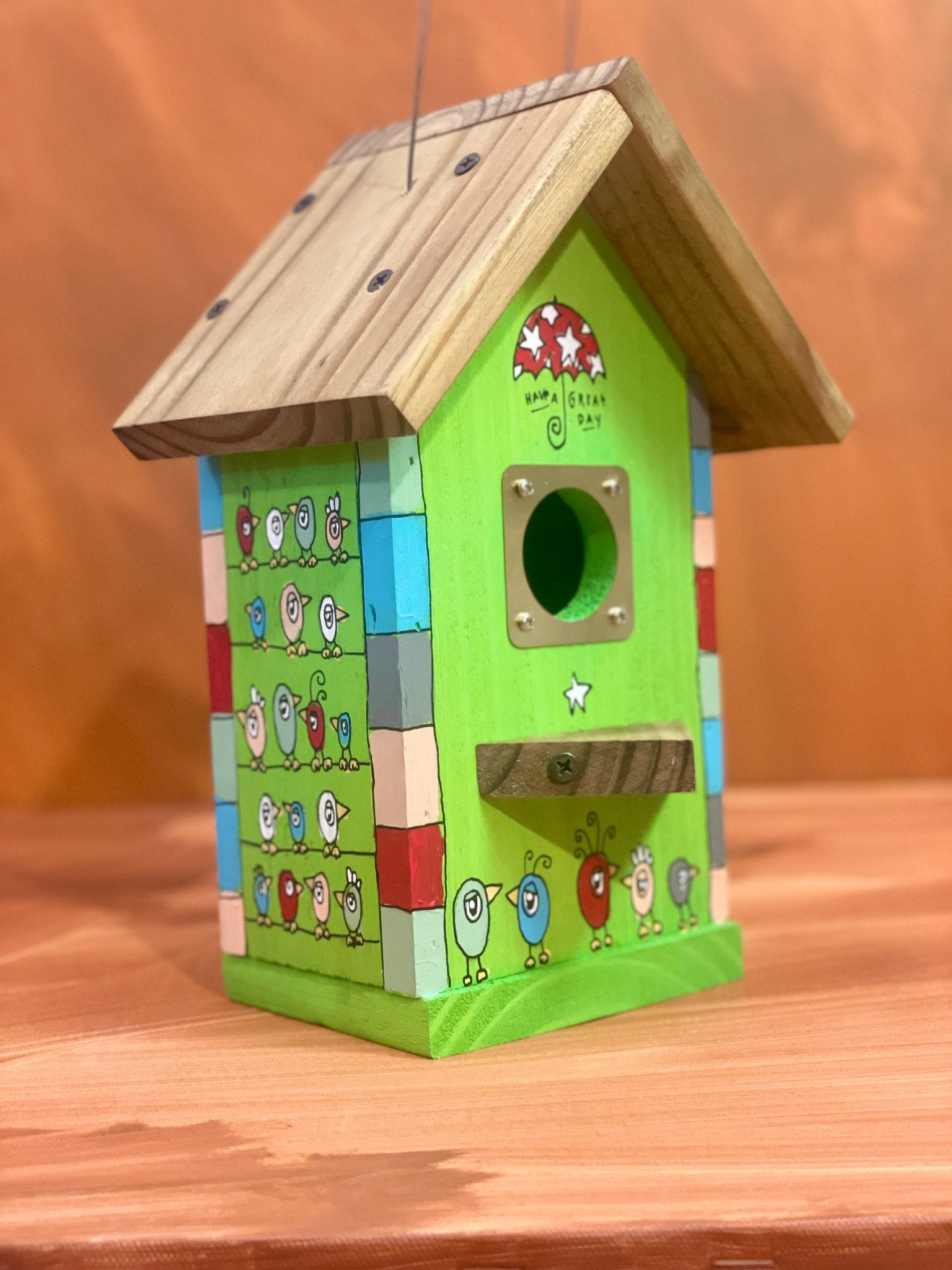 Hand-painted Birdhouse - 3