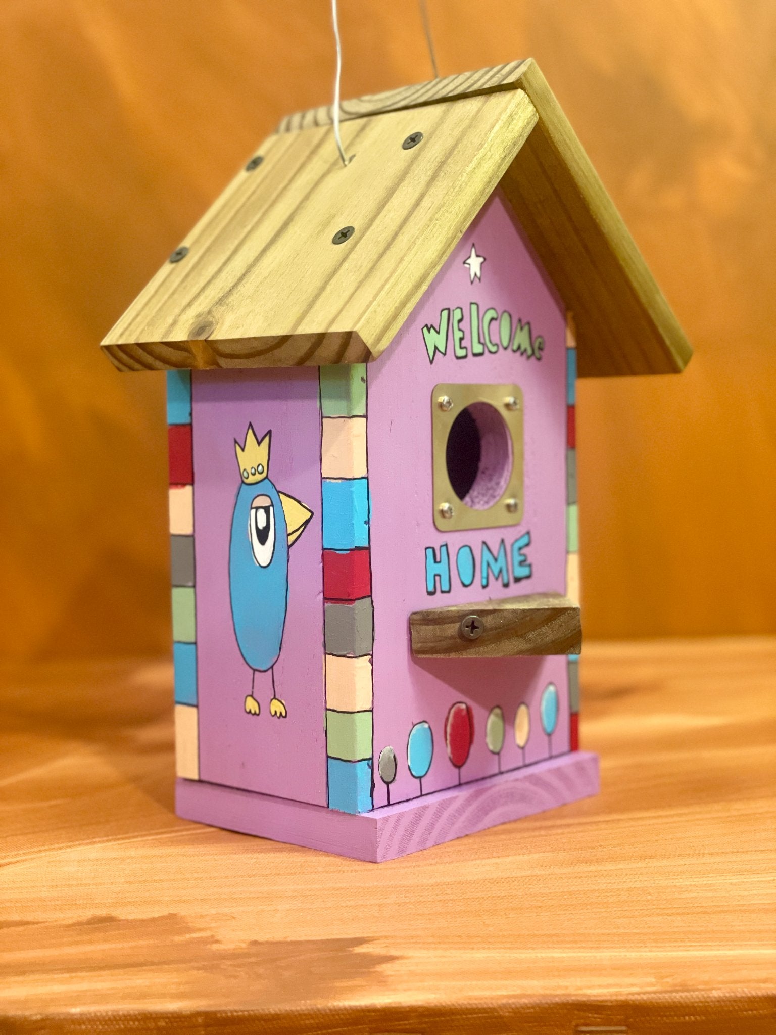Hand-painted Birdhouse - 4