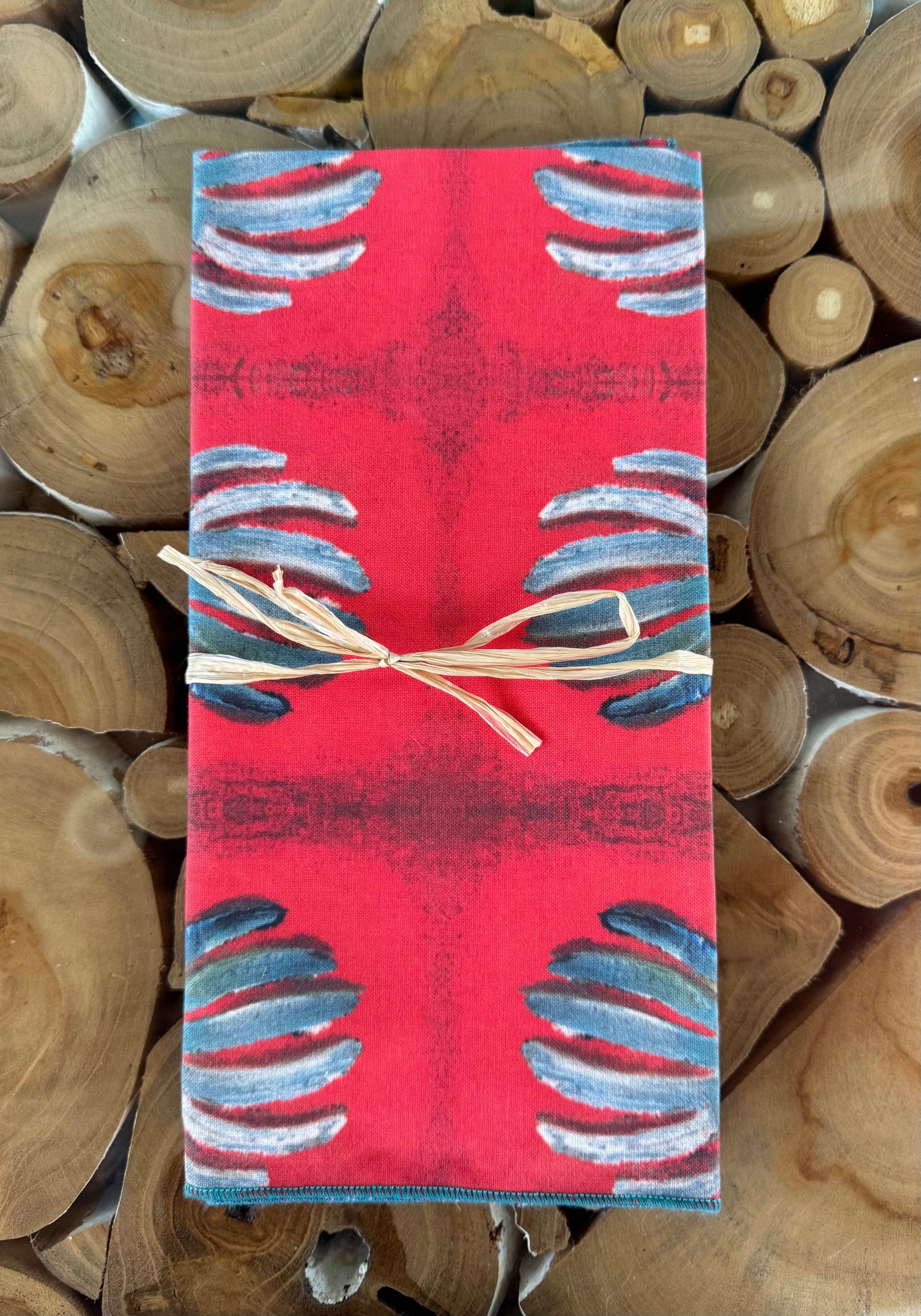 Liz Hodder Hand-Sewn Cloth Dinner Napkins