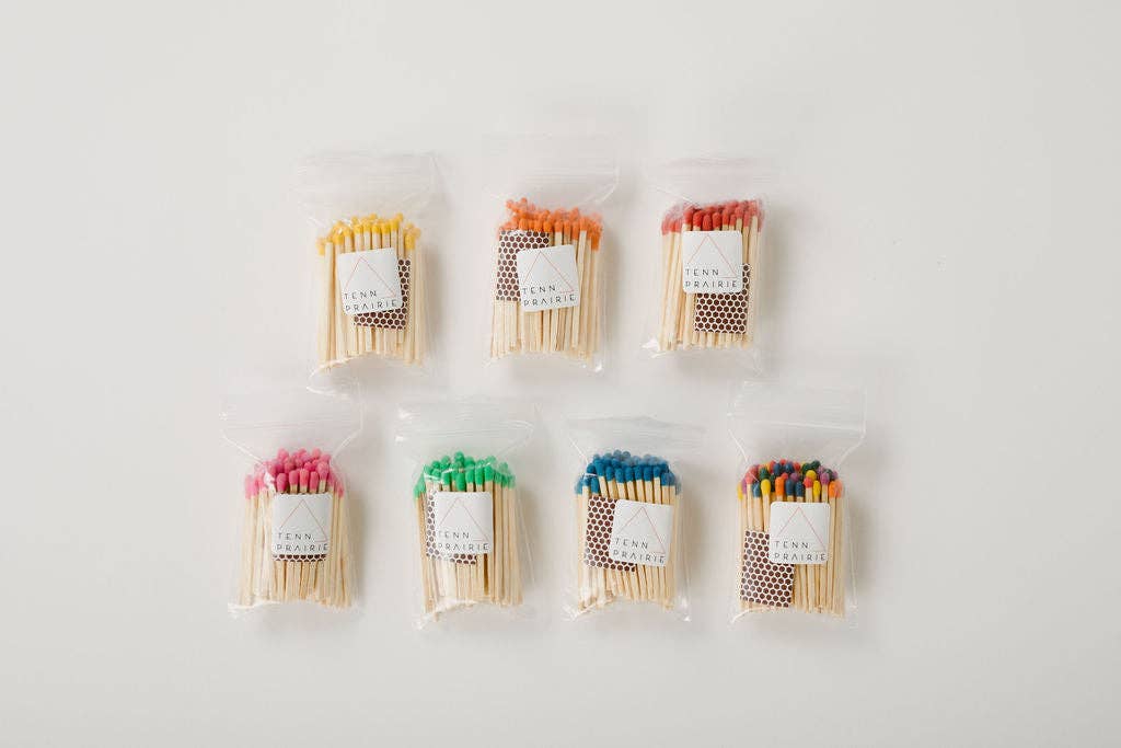 Match Refill Kit – 2’’ Safety Matches in 13 Color Options - Blue Tip - Home