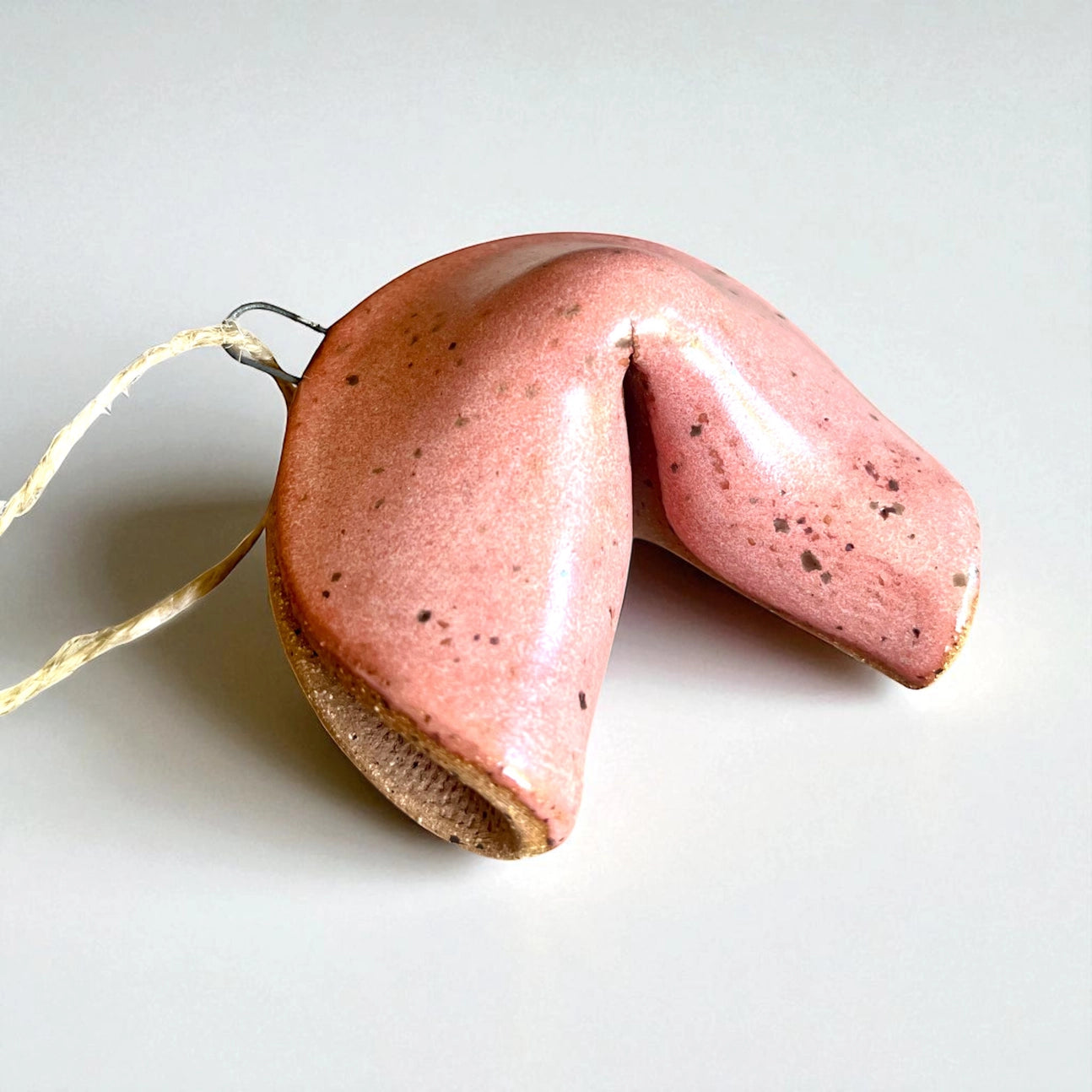 Ceramic Fortune Cookie Ornament