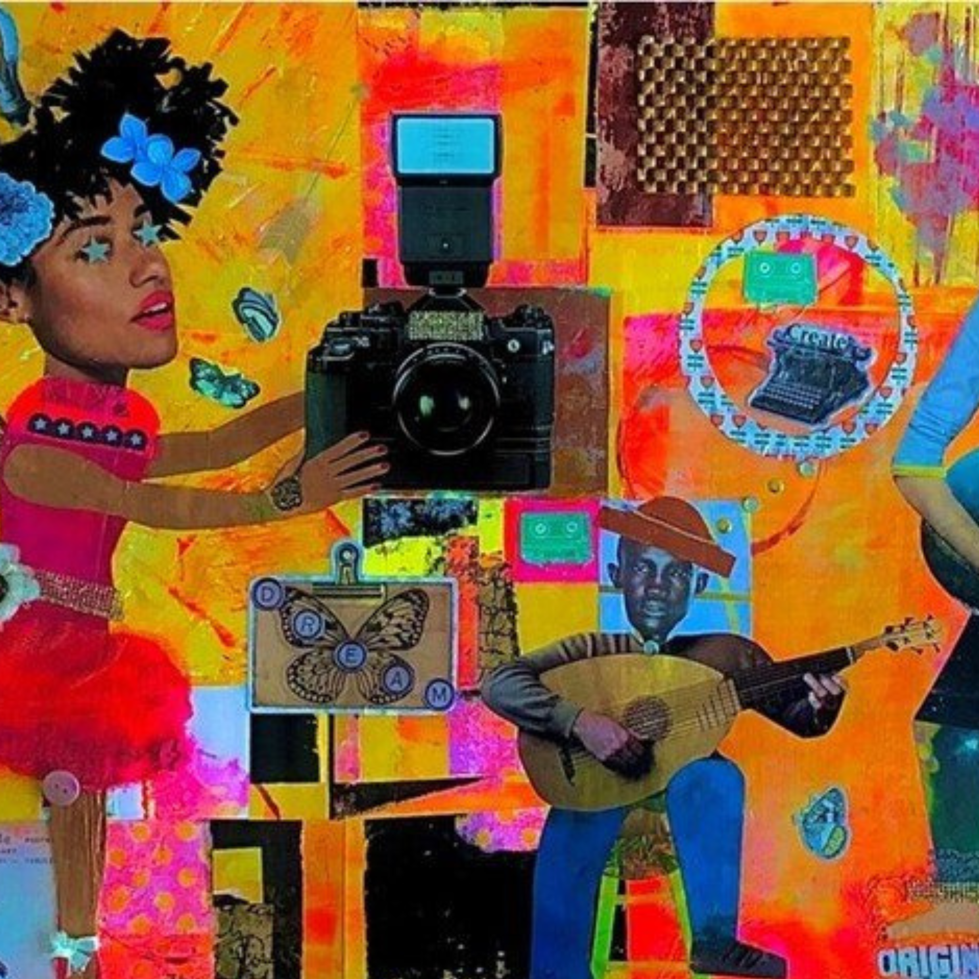 Creatively Spirited 14’’ x 23’’ framed to 17’’ x 25’’ - Original Art