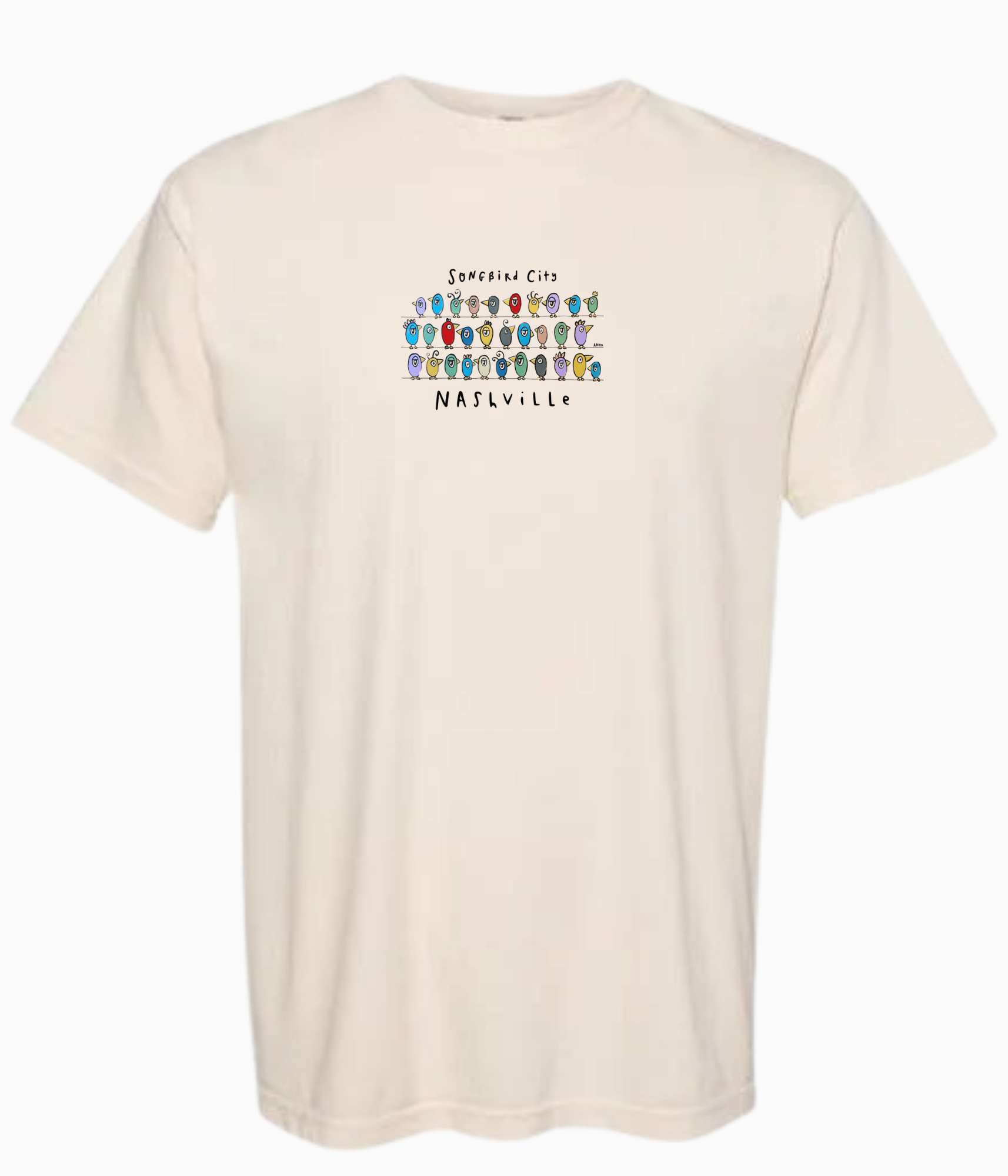 Pre-Orders for Songbird City by Aaron Grayum T-Shirt - Piano