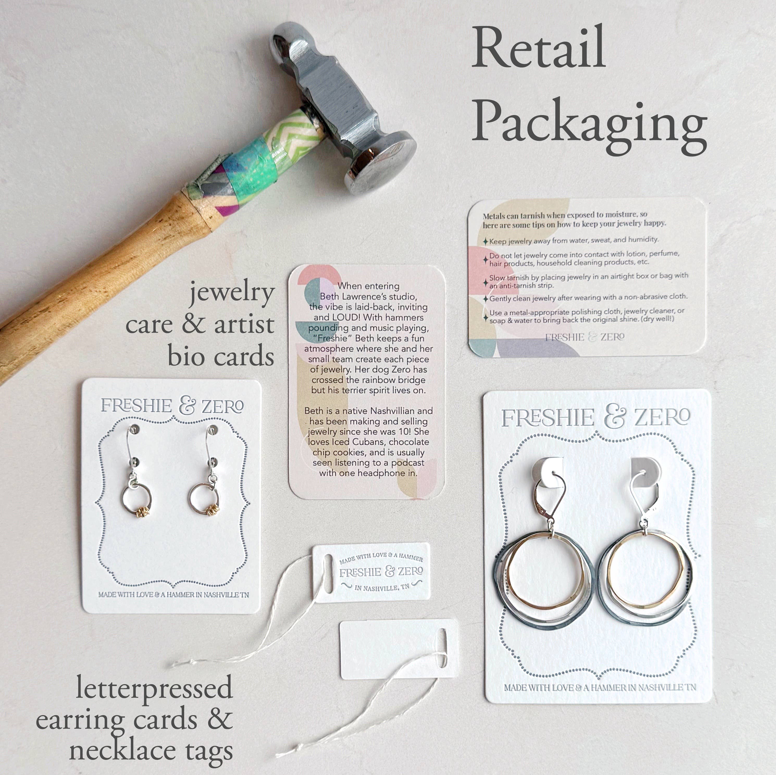 Glow Earrings - silver and gold circles - Jewelry