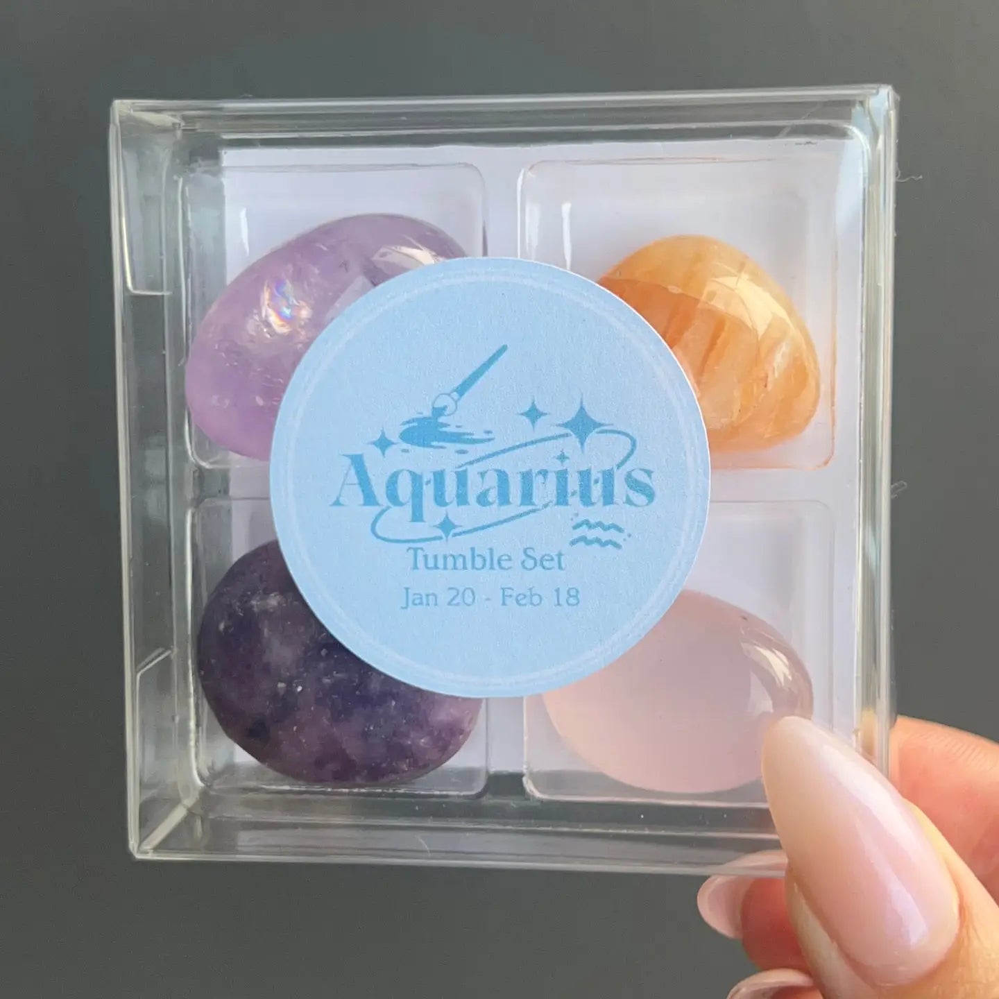 Zodiac Tumbled Crystal Set