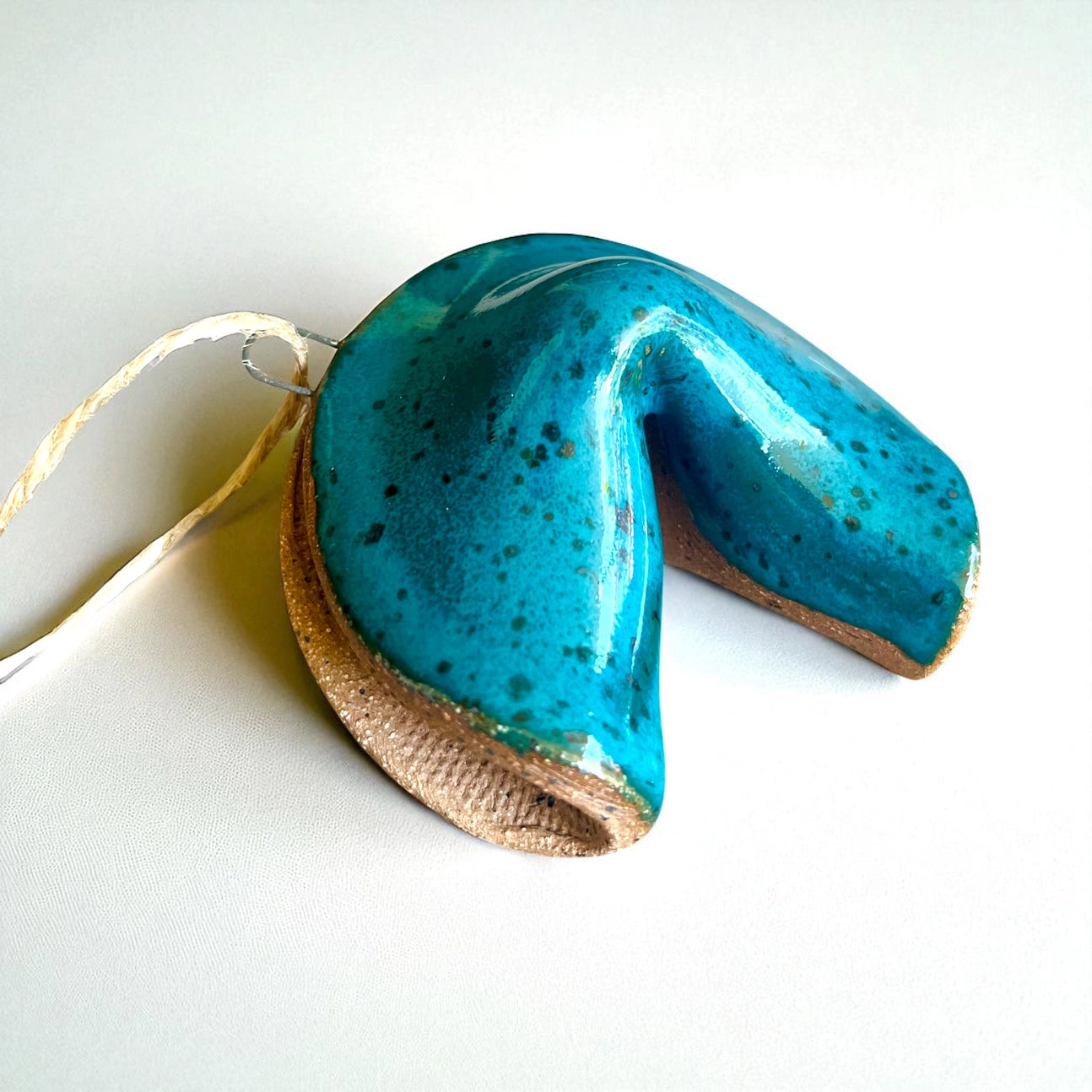 Ceramic Fortune Cookie Ornament