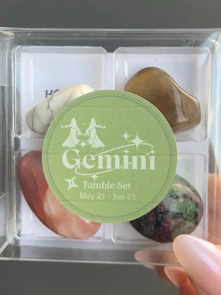 Zodiac Tumbled Crystal Set