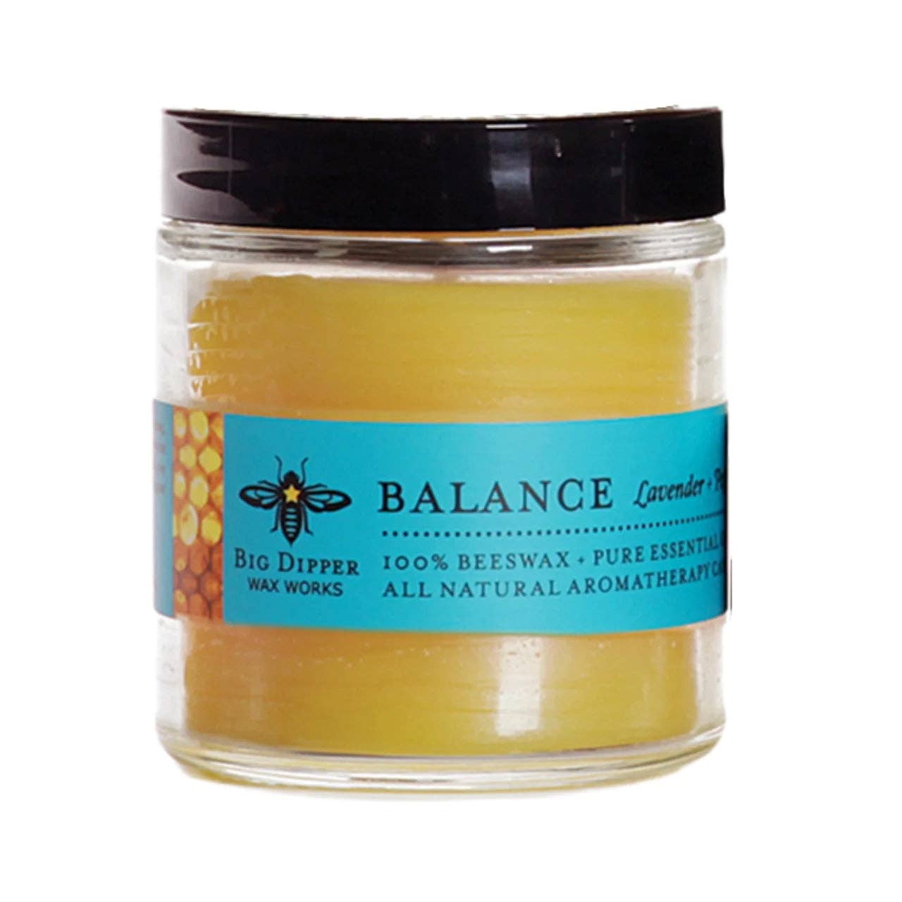 Apothecary Glass Candle – Pure Beeswax Aromatherapy – 3.2oz