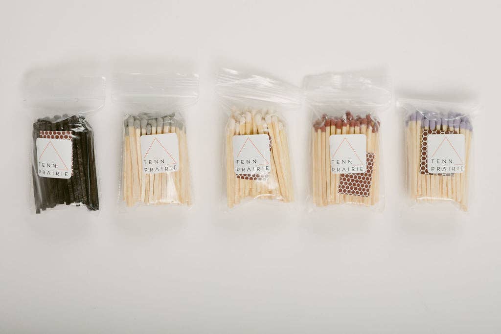 Match Refill Kit – 2’’ Safety Matches in 13 Color Options - Blue Tip - Home