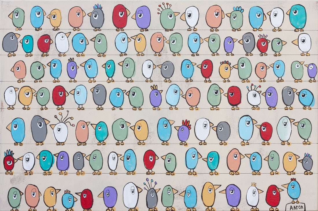 112 Birds All Getting Along - 1
