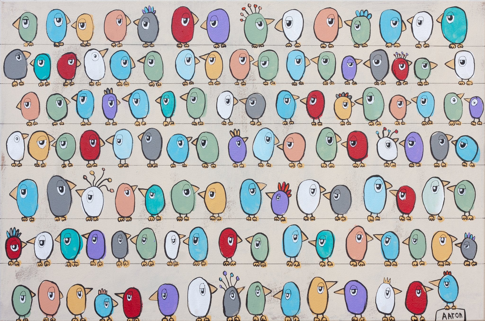 112 Birds All Getting Along - 1
