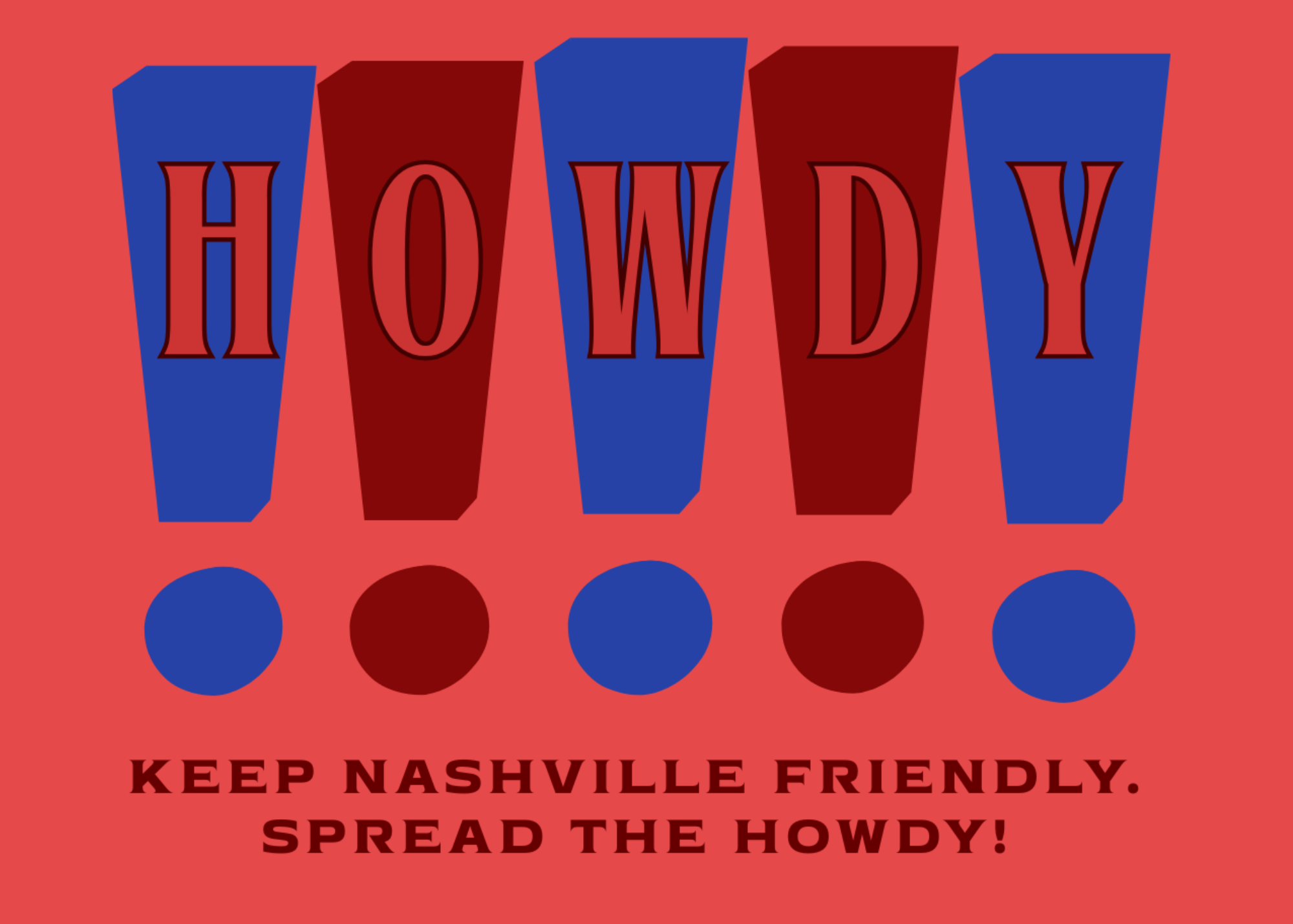 Howdy Nashville Bumper Sticker - 1