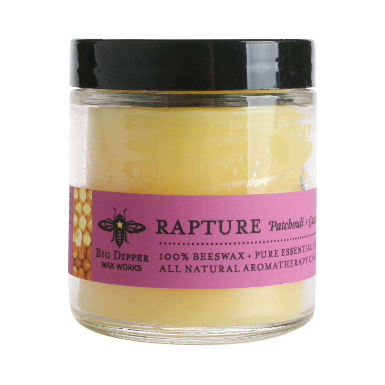 Apothecary Glass Candle – Pure Beeswax Aromatherapy – 3.2oz