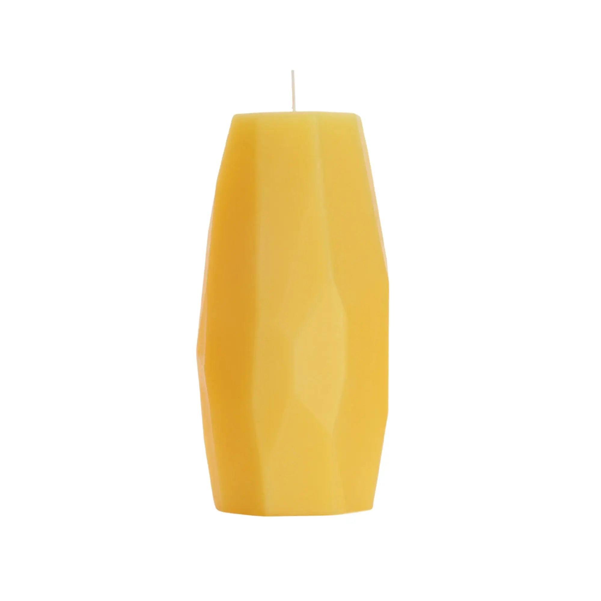 Pillar Candles – Pure Beeswax – Faceted Design – 3 Sizes